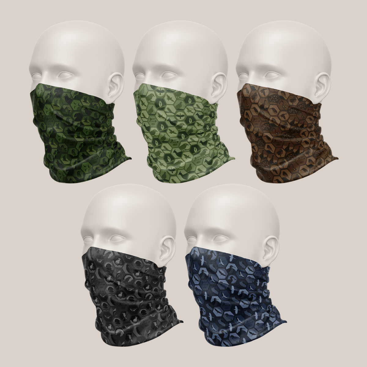 Digital Camouflage Neck Gaiters
