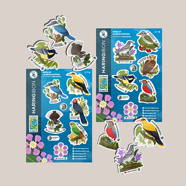 Birds of La Mesa Ecopark Stickers 2-set