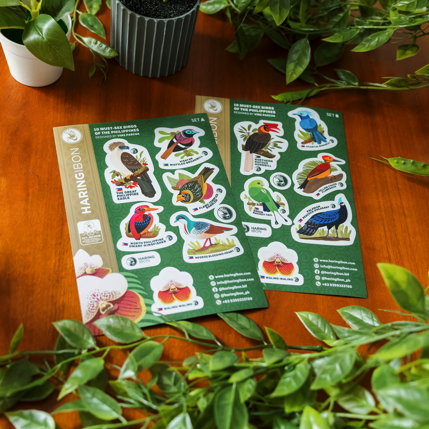 10 Must-see Birds of the Philippines Stickers 2-set