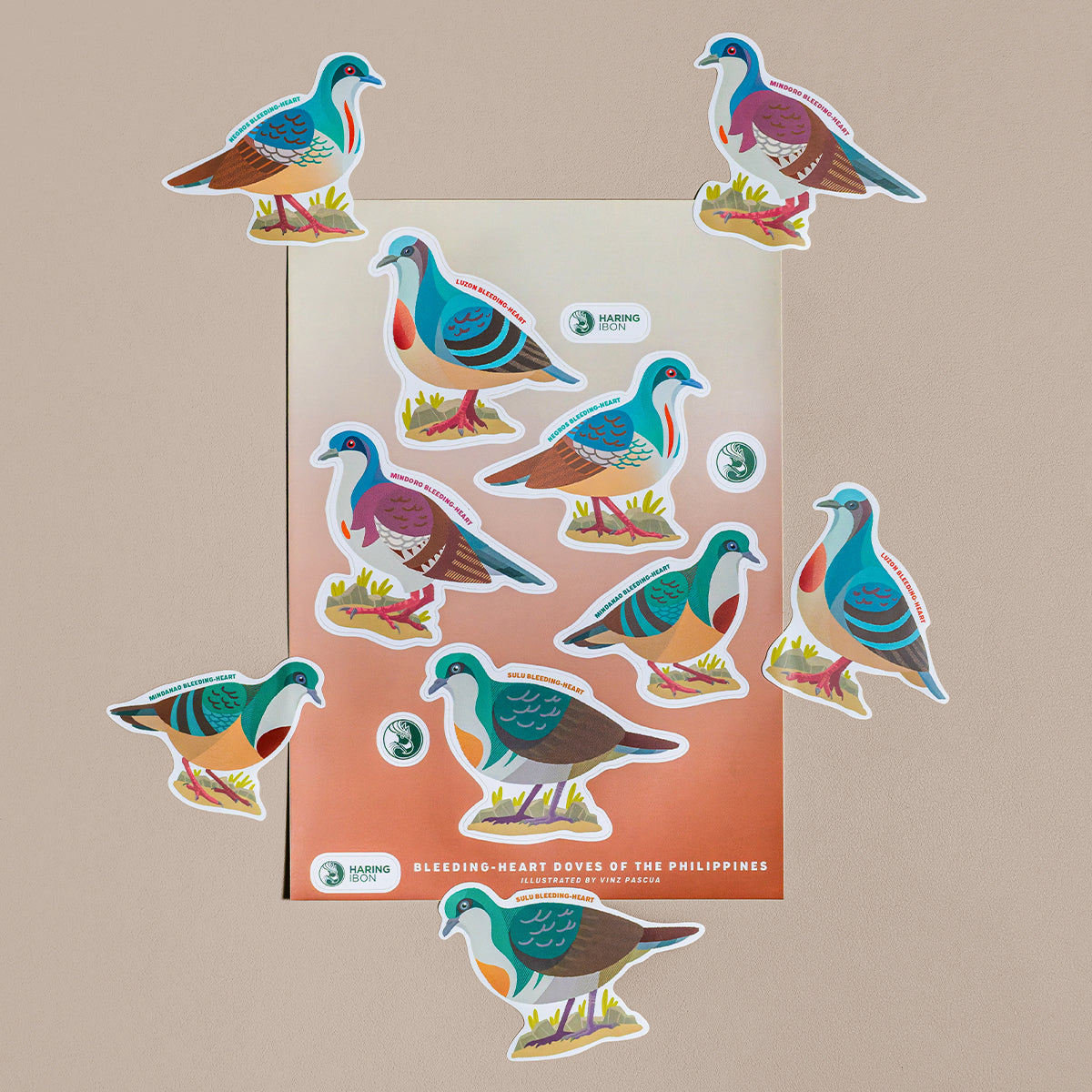 Birds of the Philippines Sticker Sheets