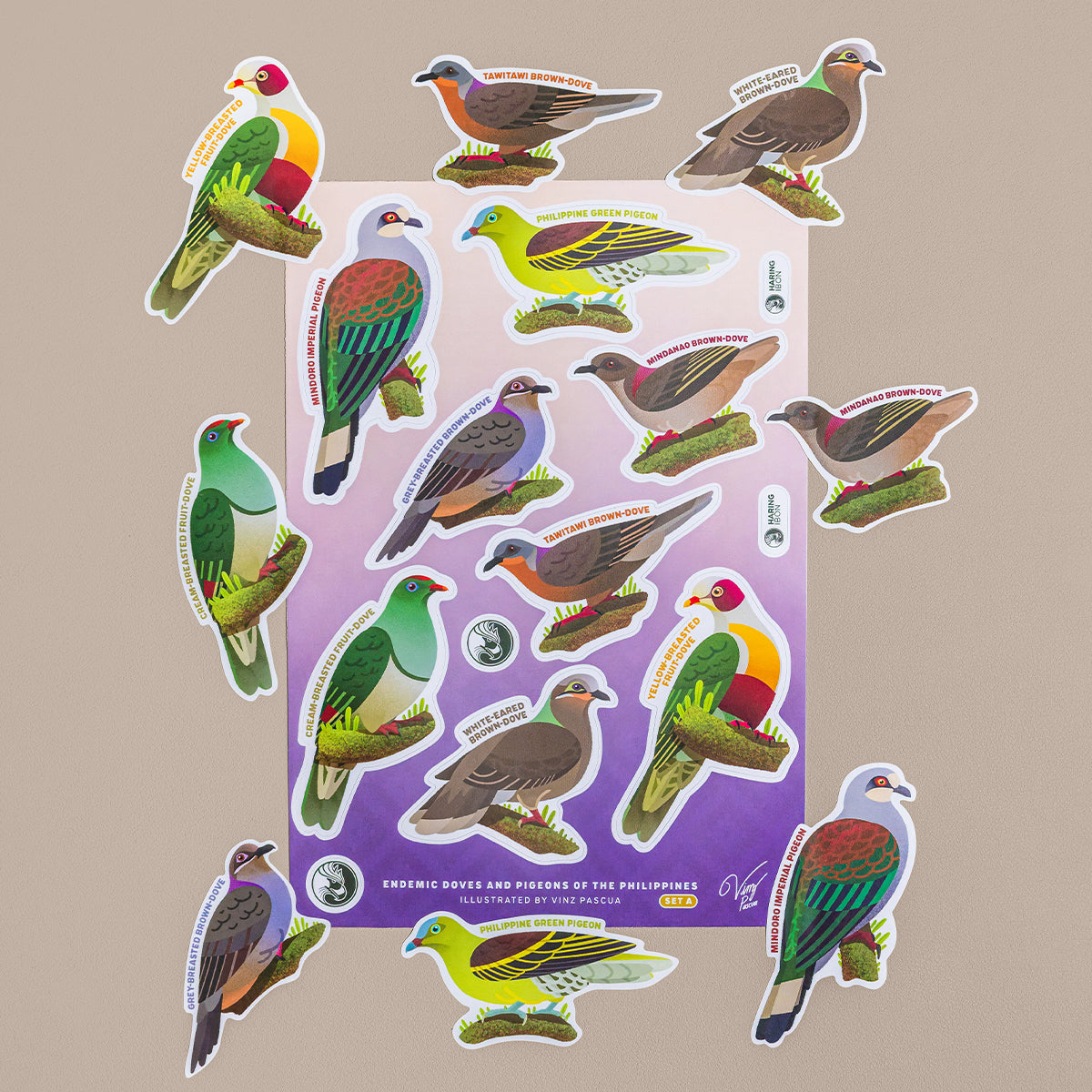 Birds of the Philippines Sticker Sheets