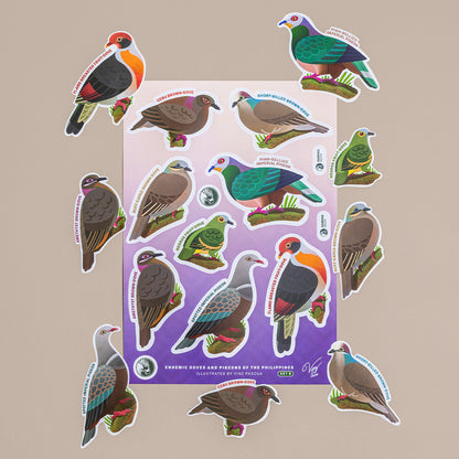 Birds of the Philippines Sticker Sheets