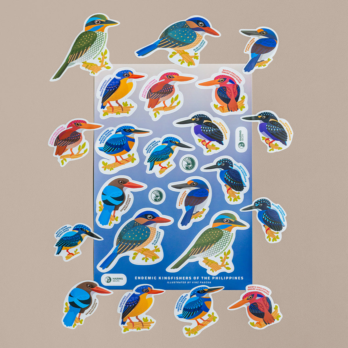 Birds of the Philippines Sticker Sheets