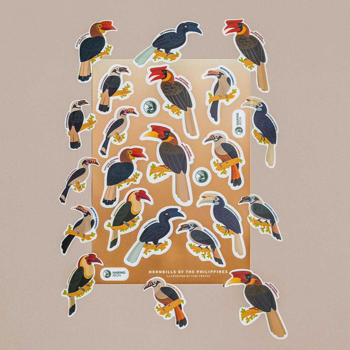 Birds of the Philippines Sticker Sheets