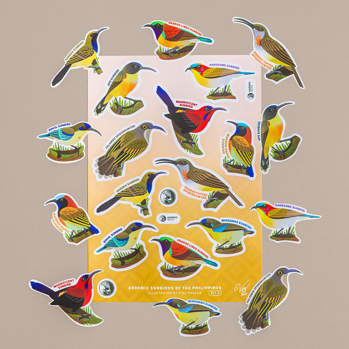 Birds of the Philippines Sticker Sheets