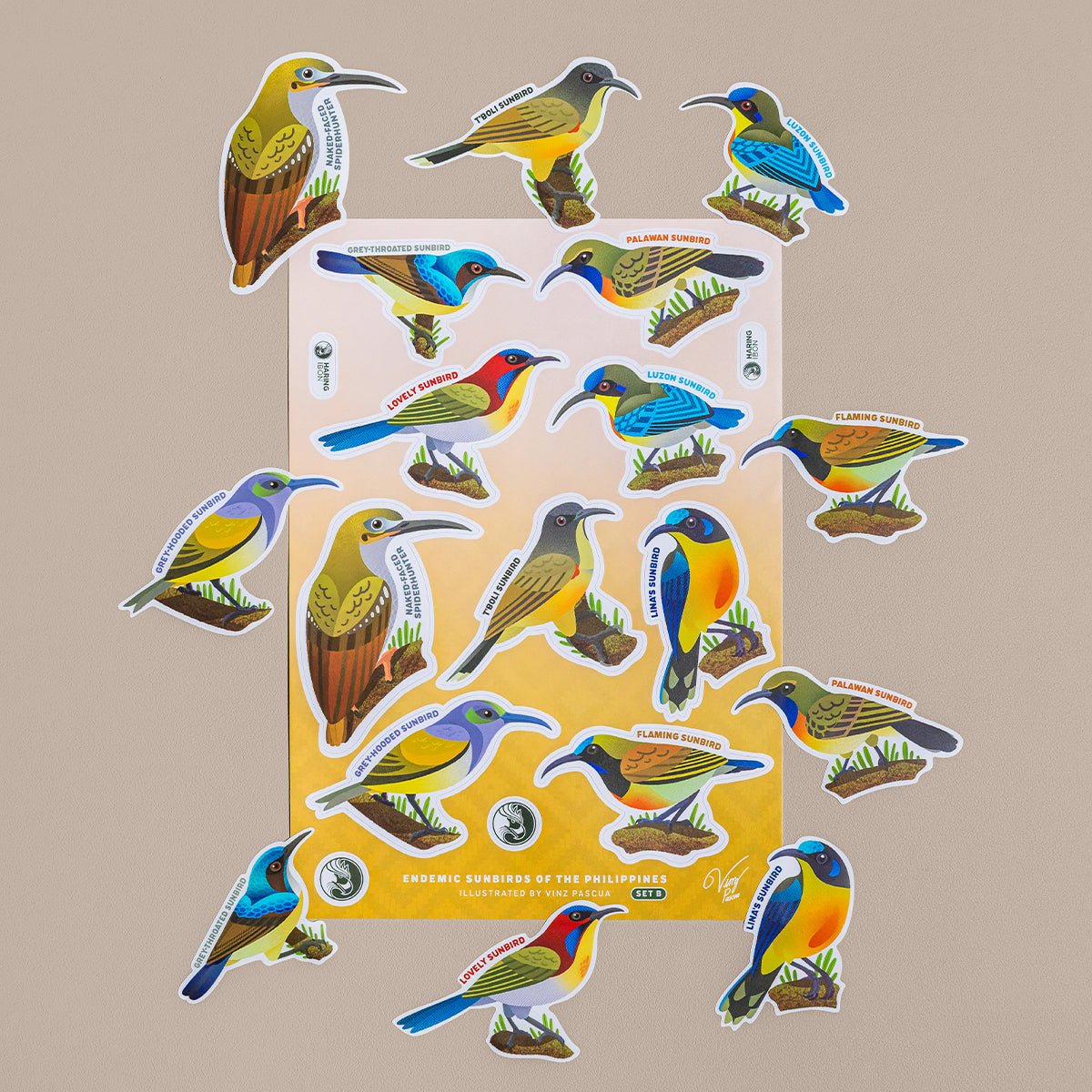Birds of the Philippines Sticker Sheets