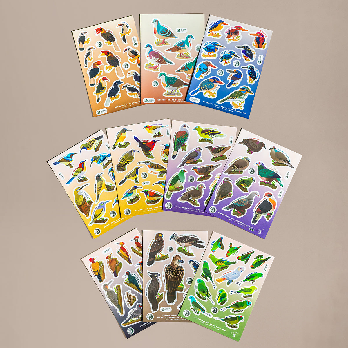 Birds of the Philippines Sticker Sheets