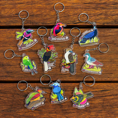 10 Must-see Birds of the Philippines Keychains