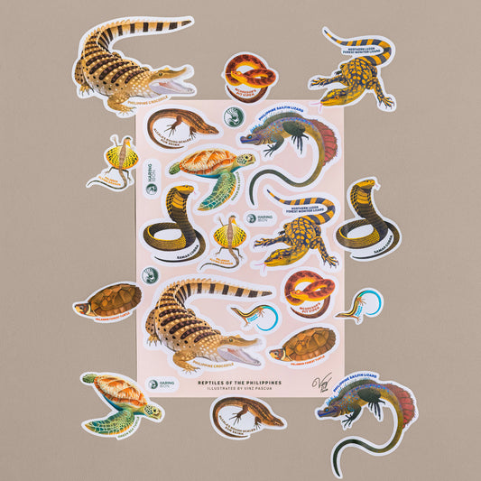 Reptiles of the Philippines Sticker Sheets