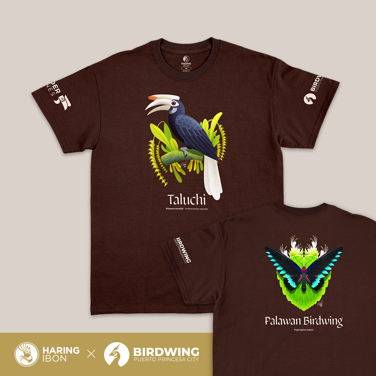 Taluchi at Palawan Birdwing Graphic Tee